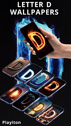 Letter D Wallpaper Screenshot 0