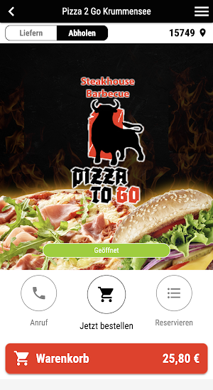 Pizza 2 Go Krummensee Screenshot 0