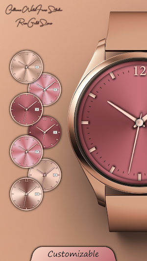 CWF017 Rose Gold Watch Face Screenshot 1