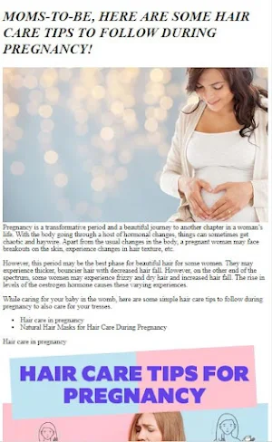 Hair Care During Pregnancy Screenshot 0