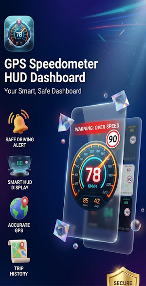 Speed Glass HUD for Car Screenshot 0