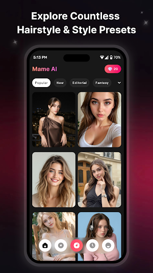 MANE: AI Hairstyle Pro Screenshot 0