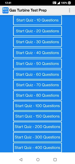 Gas Turbine Questions Screenshot 1