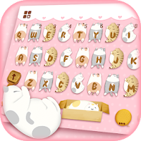 Pink Garfield Keyboard Theme