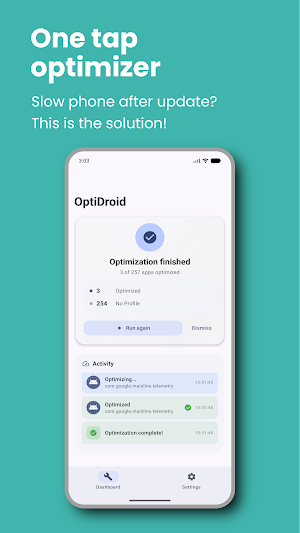 OptiDroid - App optimizer Screenshot 0