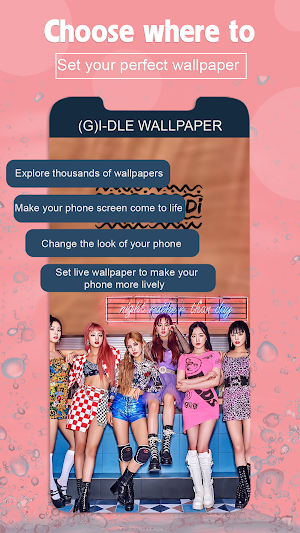 Kpop Lovers (G)I-DLE Wallpaper Screenshot 1