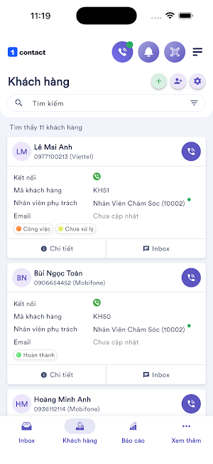 1 Contact Screenshot 2