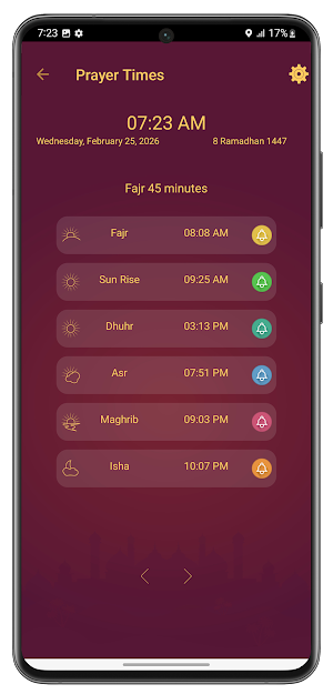 Sajdah: Athan times Screenshot 1