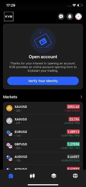 KVB: Global Trading App Screenshot 0