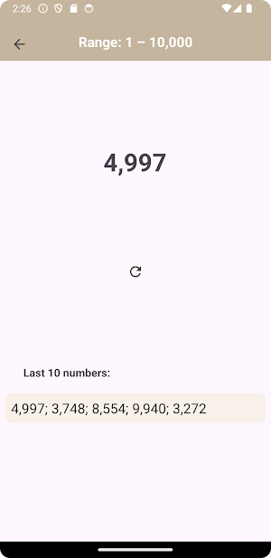 Random Number Picker Screenshot 3