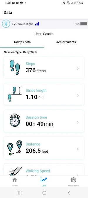EvoWalk App Screenshot 3
