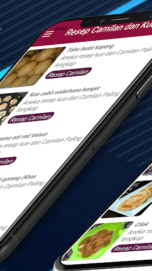 Resep Camilan dan Kue Offline Screenshot 1