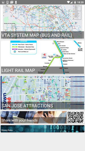 SAN JOSE BUS RAIL BIKE MAP Screenshot 0