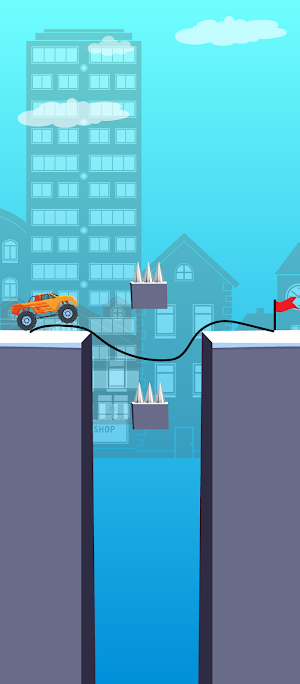 Draw Bridge Games : Save Car Screenshot 2