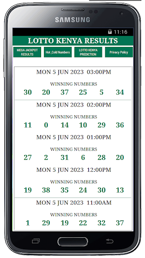 LOTTO KENYA RESULTS Screenshot 0
