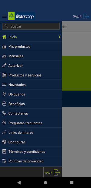 FINANCOOP EN LINEA 2.0 Screenshot 1