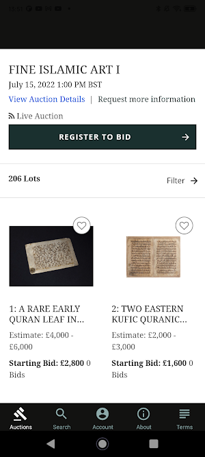 Plakas Auctions Live Bidding Screenshot 1