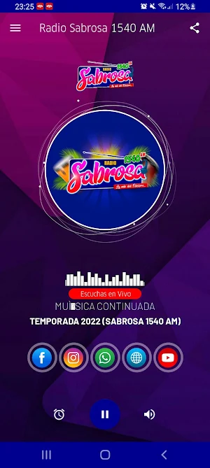 Radio Sabrosa 1540 AM Screenshot 1