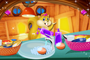 Doll Girl Kitchen Dish Washing Screenshot 1