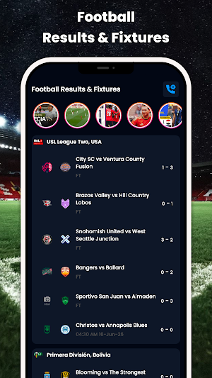 Football Results & Fixtures Screenshot 0
