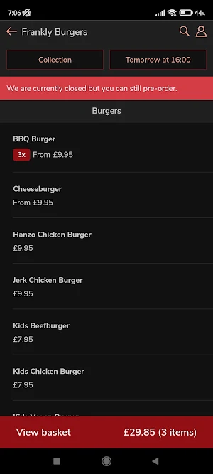 Frankly Burgers Screenshot 1