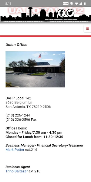 UA Local 142 Screenshot 1