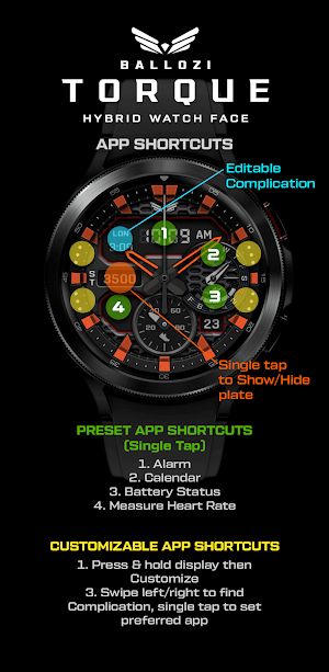 BALLOZI Torque Watch Face Screenshot 2