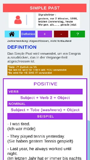 16 Englische Tenses – Komplett Screenshot 1