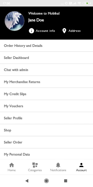 PrestaShop Multi Vendor Mobile App Screenshot 3