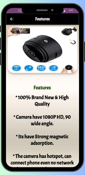 A9 Wifi Miini Camera Guide Screenshot 1