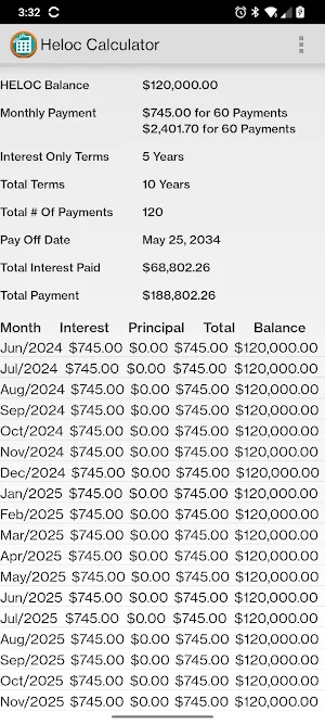 Heloc Calculator Screenshot 0