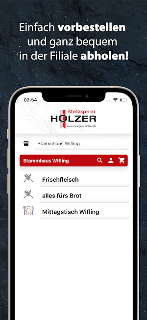 Metzgerei Holzer Gantner Screenshot 3