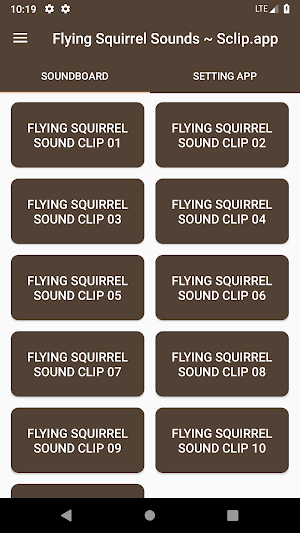 Flying Squirrel Sound Collections ~ Sclip.app Screenshot 0