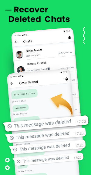 Recover deleted data For WA Screenshot 1