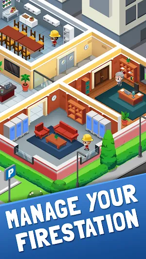 Idle Firefighter Tycoon - Fire Emergency Manager Screenshot 2