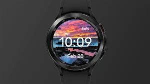 Neon Sunset - Watch Face Screenshot 0