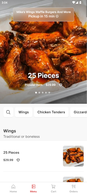 Mikes Wings To Go Screenshot 1