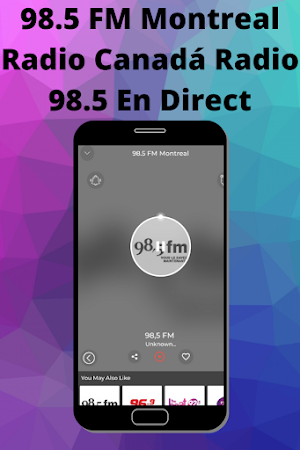 98.5 FM Montreal Radio Canadá Radio 98.5 En Direct Screenshot 1