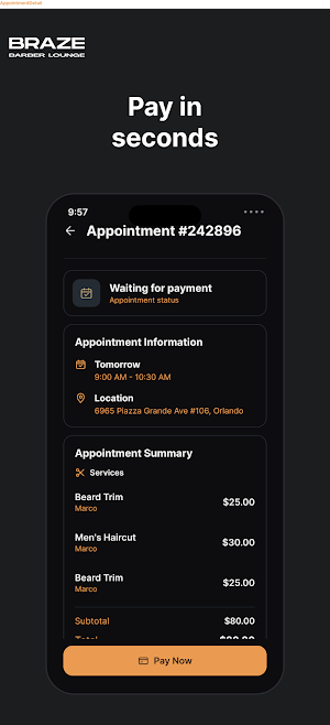 Braze Barber Lounge Screenshot 3