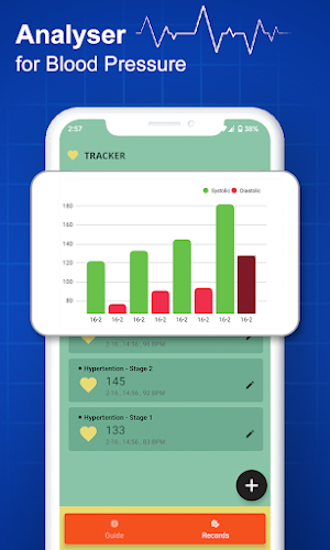 Blood Pressure App BPM Tracker Screenshot 2