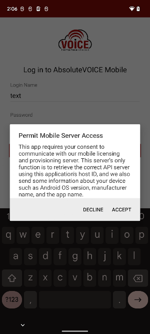 AbsoluteVOICE Mobile Screenshot 3