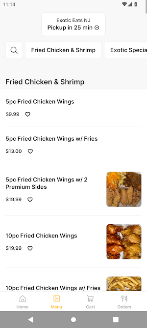 Exotic Eats NJ Screenshot 1