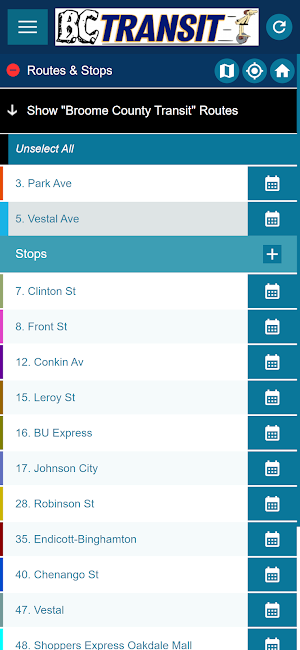 Broome County Transit Screenshot 1