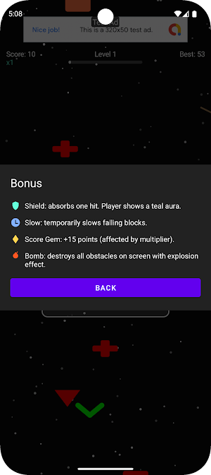 Quick Escape in Space Screenshot 2