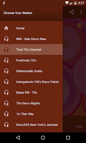 Radio Seventies - 70s Music, Disco, Pop, Rock! Screenshot 3