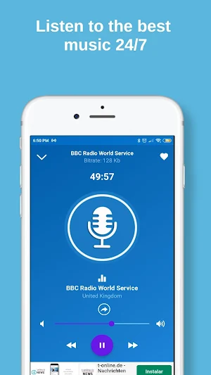 UK BBC Radio World Service App free listen Online Screenshot 1