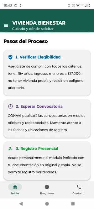 Apoyo Vivienda info Screenshot 1