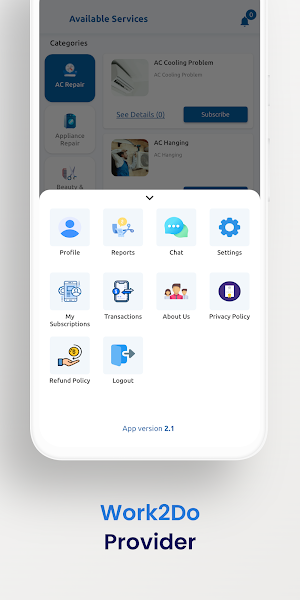 Work2Do Provider Screenshot 3