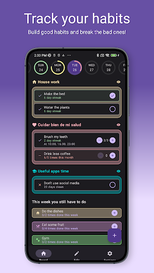 Atomic habits tracker streaks Screenshot 0