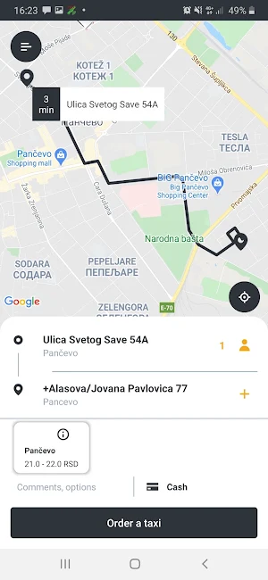 Golub Taxi Screenshot 3